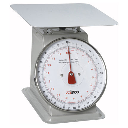 Winco SCAL-840 8" Dial 40 lb. Receiving Scale