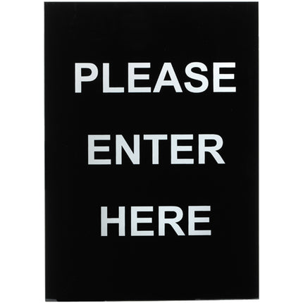 Winco SGN-801 "Please Enter Here" Stanchion Frame Sign