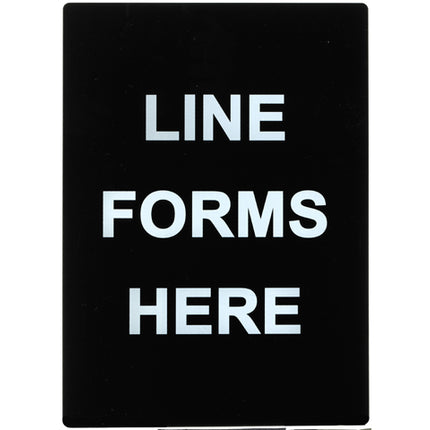 Winco SGN-803 "Line Forms Here" Stanchion Frame Sign