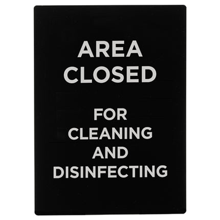 Winco SGN-807 "Area Closed" Stanchion Frame Sign