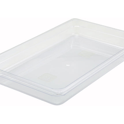 Winco SP7102 Poly-Ware 2 1/2" Deep Full Size Clear Polycarbonate Food Pan