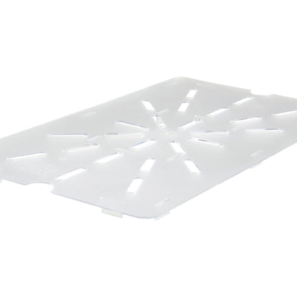 Winco SP72DS Poly-Ware 1/2 Size Clear Polycarbonate Drain Shelf