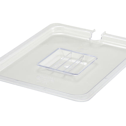 Winco SP7200C Poly-Ware 1/2 Size Slotted Polycarbonate Food Pan Cover