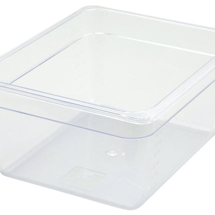 Winco SP7206 Poly-Ware 5 1/2" Deep 1/2 Size Clear Polycarbonate Food Pan