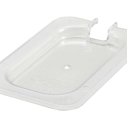 Winco SP7900C Poly-Ware 1/9 Size Slotted Polycarbonate Food Pan Cover