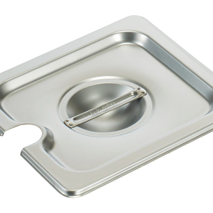 Winco SPCS Sixth Size Stainless Steel Slotted Steam Table Pan Cover