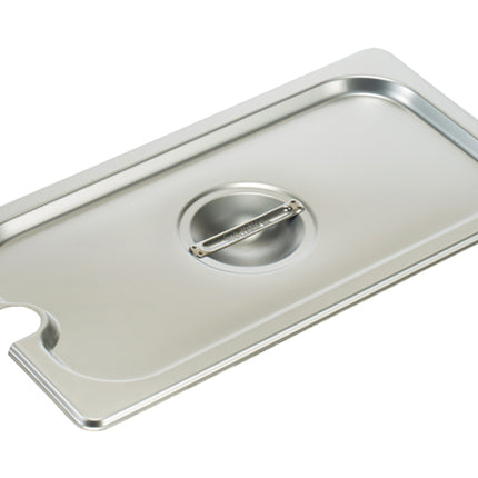 Winco SPCT Third Size Stainless Steel Slotted Steam Table Pan Cover