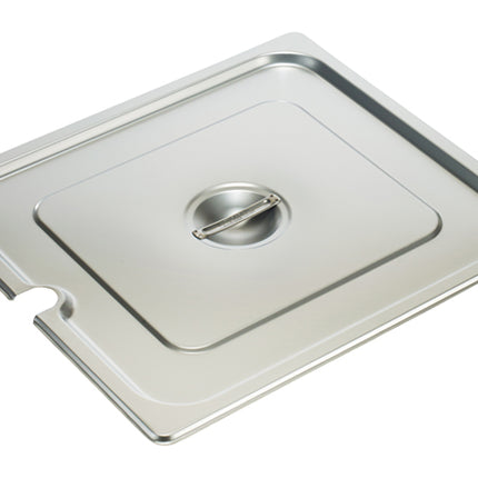 Winco SPCTT Two-Thirds Size Stainless Steel Slotted Steam Table Pan Cover