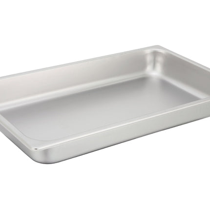 Winco SPF2 2.25" Full Size Standard Weight Stainless Steel Steam Table - 25 Gauge