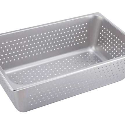 Winco SPFP6 6" Full Size Stainless Steel Perforated Steam Table Pan - 25 Gauge