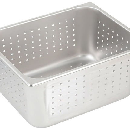 Winco SPHP6 6" Half Size Stainless Steel Perforated Steam Table Pan - 25 Gauge