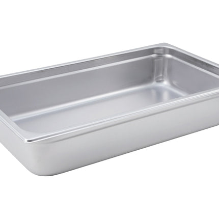 Winco SPJH-104 4" Full Size Solid Anti-Jam Steam Table Pan - 22 Gauge