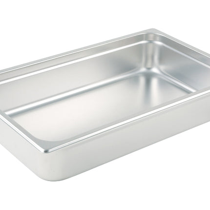 Winco SPJL-104 4" Full Size Solid Anti-Jam Steam Table Pan - 25 Gauge