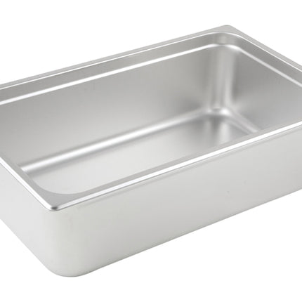 Winco SPJL-106 6" Full Size Solid Anti-Jam Steam Table Pan - 25 Gauge