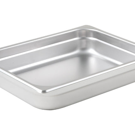 Winco SPJL-202 2.5" Half Size Solid Anti-Jam Steam Table Pan - 25 Gauge