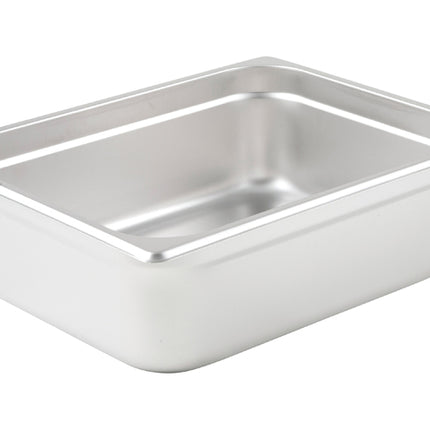 Winco SPJL-204 4" Half Size Solid Anti-Jam Steam Table Pan - 25 Gauge