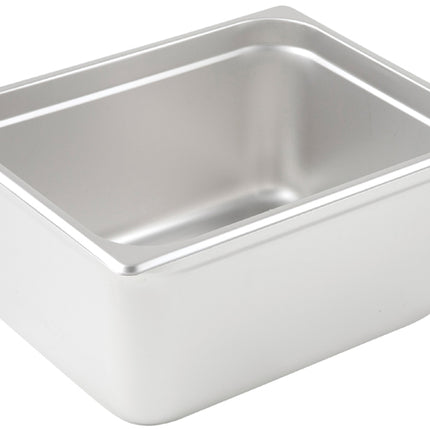 Winco SPJL-206 6" Half Size Solid Anti-Jam Steam Table Pan - 25 Gauge