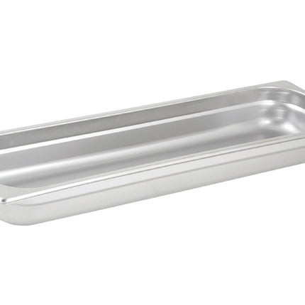 Winco SPJL-2HL 2.5" Half Long Size Stainless Steel Steam Table Pan