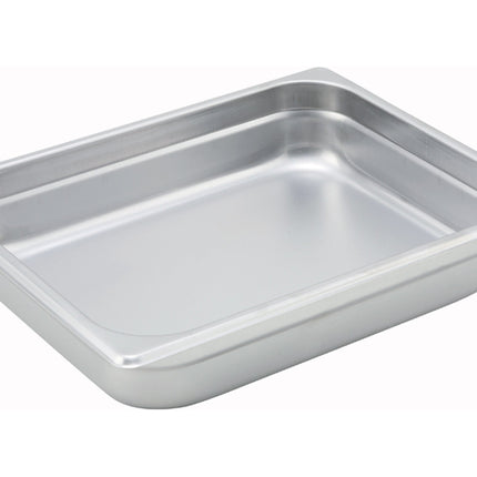 Winco SPJM-202 2.5" Half Size Solid Anti-Jam Steam Table Pan - 24 Gauge