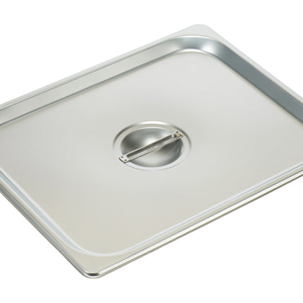 Winco SPSCH Half Size Stainless Steel Solid Steam Table Pan Cover