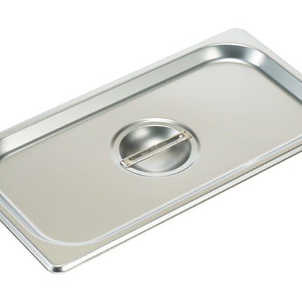 Winco SPSCQ Quarter Size Stainless Steel Solid Steam Table Pan Cover