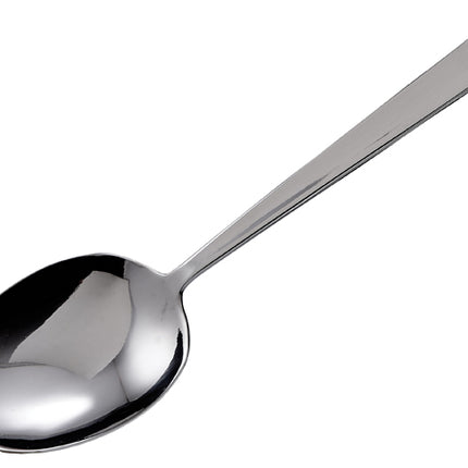 Winco SRS-8 Windsor 8 1/4" Extra Heavy Stainless Steel Solid Serving Spoon