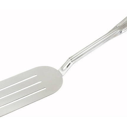 Winco STN-8 14" Stainless Steel Slotted Turner