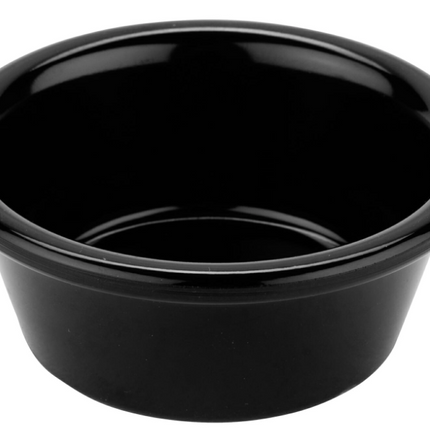 GET RM-204-BK Black Melamine 2 Oz. Square Ramekin - 48/Case