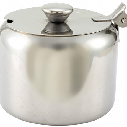 Winco T-710 10 Oz. Stainless Steel Sugar Can with Lid