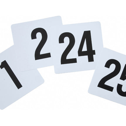 Winco TBN-25 1 to 25 Plastic Table Number