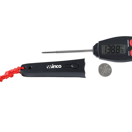 Winco TMT-DG5 Digital 2-7/8" Pocket Thermometer with Built-In Clip