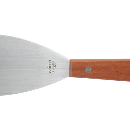 Winco TN526 Grill Scraper with Wooden Handle and 3" x 4" Blade