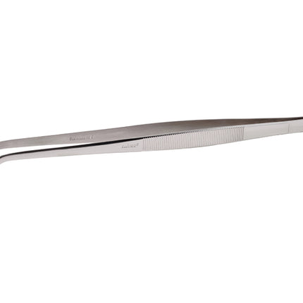 Winco TTG-10C Curved 10" Long 18/8 Stainless Steel Plating Tongs