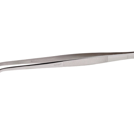 Winco TTG-8C Curved 8" Long 18/8 Stainless Steel Plating Tongs