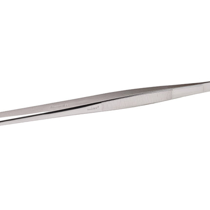 Winco TTG-10S Straight 10" Long 18/8 Stainless Steel Tweezer/Plating Tongs