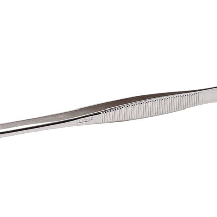 Winco TTG-8S Straight 8" Long 18/8 Stainless Steel Tweezer/Plating Tongs