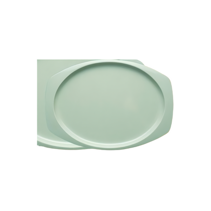 Yanco NS-212G Nessico Melamine 12 1/2" x 9" Rectangular Platter Green