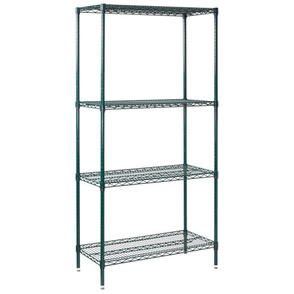 Winco VEXS-1836 Epoxy Coated Wire Shelving Set- 18" x 36" x 72"