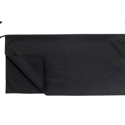 Winco WA4-3417K Black 17" L x 34" W Signature Chef Poly/Cotton 4-Way Waist Apron