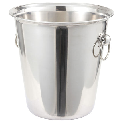 Winco WB-4 7 1/2" Stainless Steel Wine/Champagne Bucket - 4 Qt.