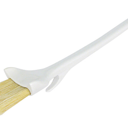 Winco WBRP-20H 2" Wide Boar Bristle Pastry Brush with Concave Head and Hook