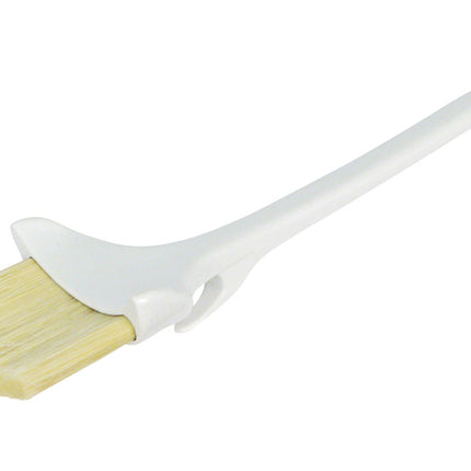 Winco WBRP-30H 3" Wide Boar Bristle Pastry Brush with Concave Head and Hook