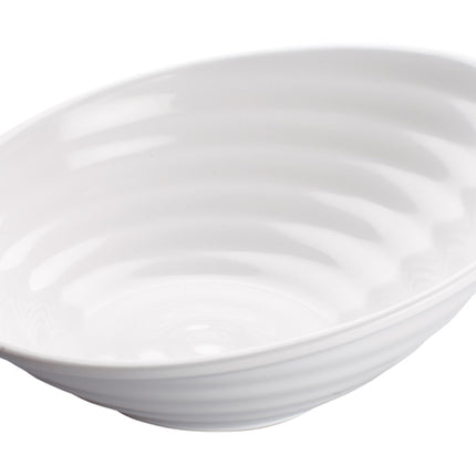 Winco WDM003-201 Hailey 12" White Angled Melamine Bowl