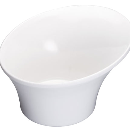 Winco WDM004-201 Priscila 6 1/2" White Round Angled Melamine Soup/Cereal Bowl