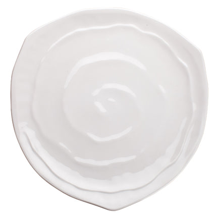 Winco WDM007-202 Selena 11" White Triangular Melamine Plate