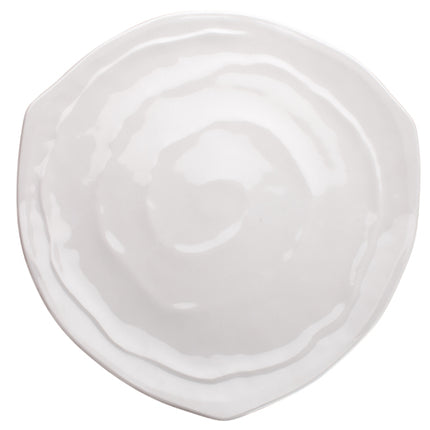 Winco WDM007-203 Selena 13 1/4" White Triangular Melamine Plate