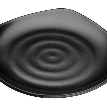 Winco WDM013-302 Rika 9 3/4" Black Square Melamine Plate