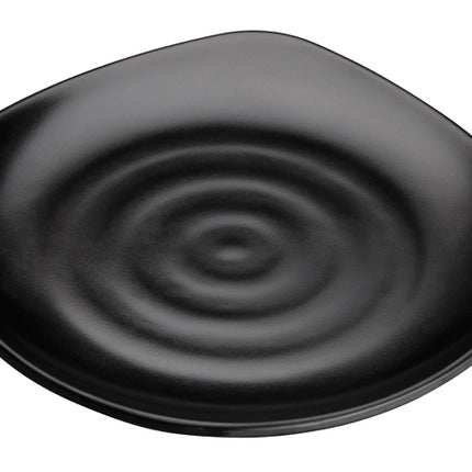 Winco WDM013-303 Rika 10 3/4" Black Square Melamine Plate