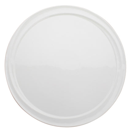 Winco WDP007-101 Mazarri 10" White Narrow Rim Porcelain Platter