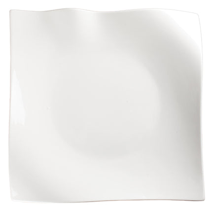 Winco WDP010-103 Falette White 12" Porcelain Dinner Plate